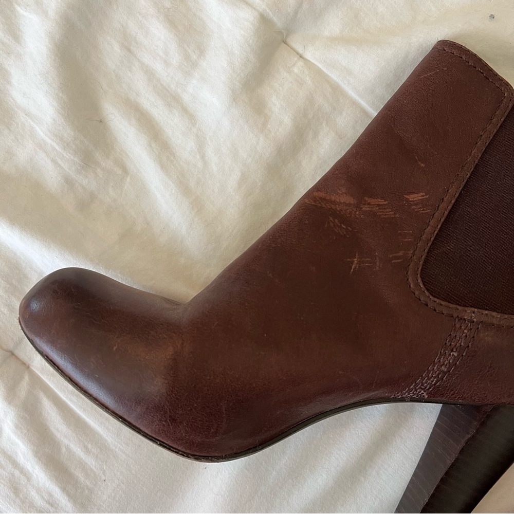 Frye Miranda Chelsea Boot Brown Leather Size 11 - Picture 4 of 14